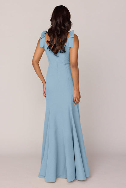 Nicole Crepe Dress | Made To Order | French Blue