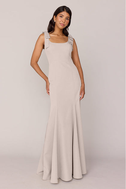 Nicole Crepe Dress | Made To Order | Gold Champagne