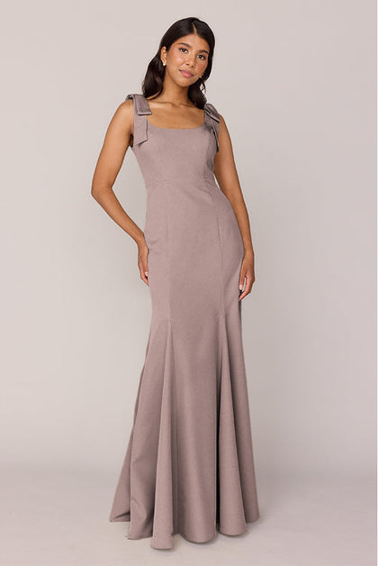 Nicole Crepe Dress | Made To Order | Latte