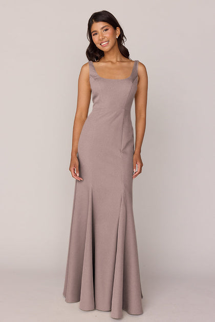 Nicole Crepe Dress | Made To Order | Latte