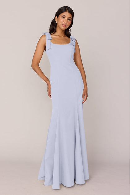 Nicole Crepe Dress | Made To Order | Periwinkle