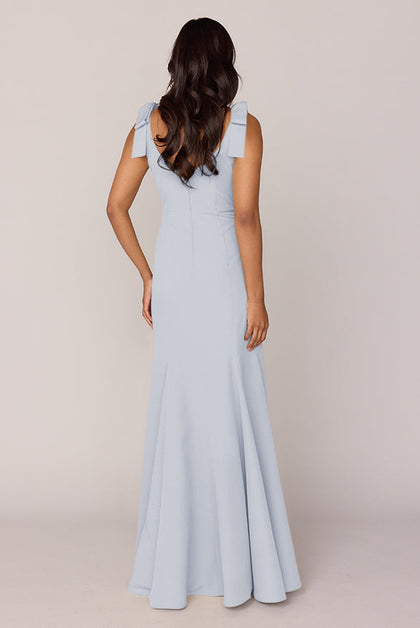 Nicole Crepe Dress | Made To Order | Sky Blue