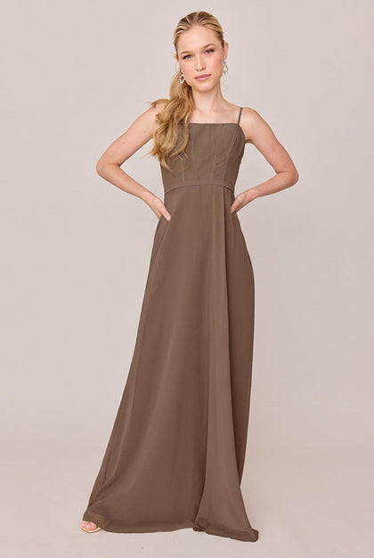 Nova Chiffon Dress | Made To Order | Truffle