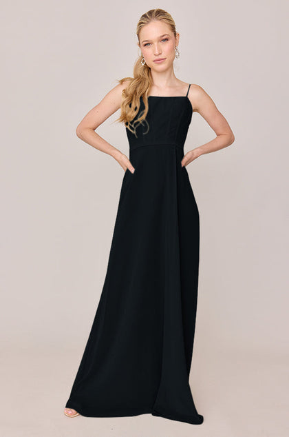 Nova Chiffon Dress | Made To Order | Black