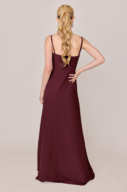Nova Chiffon Dress | Made To Order | Cabernet