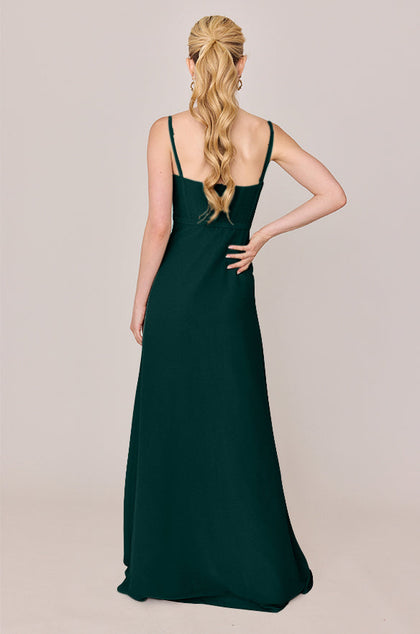 Nova Chiffon Dress | Made To Order | Classic Emerald