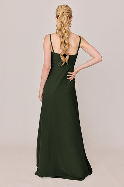 Nova Chiffon Dress | Made To Order | Deep Olive