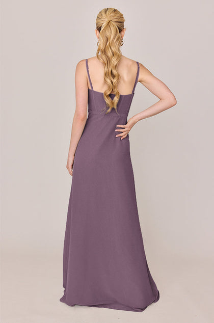 Nova Chiffon Dress | Made To Order | Dusty Purple