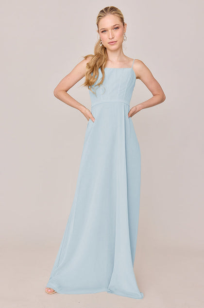 Nova Chiffon Dress | Made To Order | Light Blue