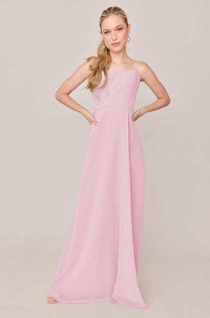 Nova Chiffon Dress | Made To Order | Perfect Pink