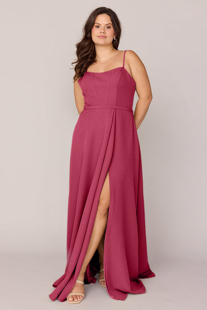 Nova Crepe Dress | Made To Order | Berry