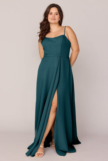 Nova Crepe Dress | Made To Order | Classic Emerald