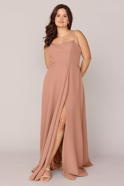 Nova Crepe Dress | Made To Order | Desert Rose