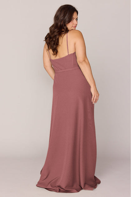 Nova Crepe Dress | Made To Order | Dusty Rose
