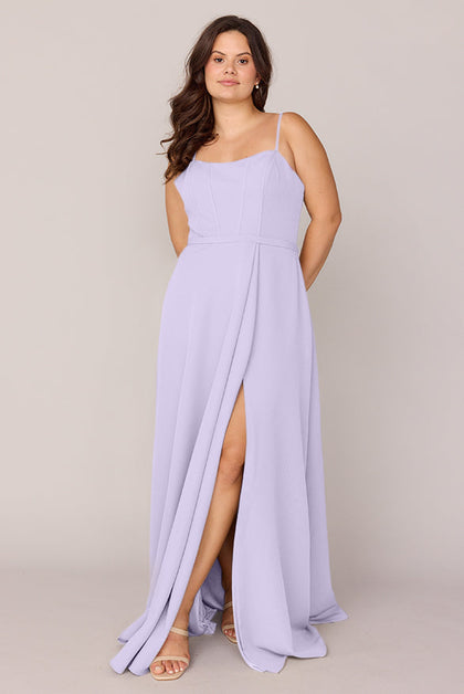 Nova Crepe Dress | Made To Order | Light Lavender