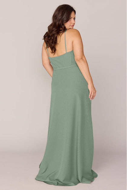 Nova Crepe Dress | Made To Order | Sage