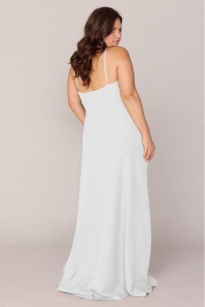 Nova Crepe Dress | Made To Order | White Pearl