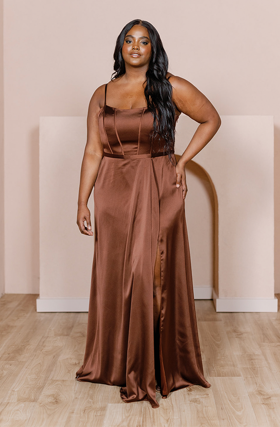 Nova Satin Dress | Made To Order Sky Blue Nova Satin Dress | Made To Order Sky Blue