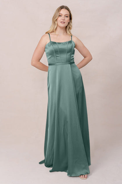 Nova Satin Dress | Made To Order | Rosemary