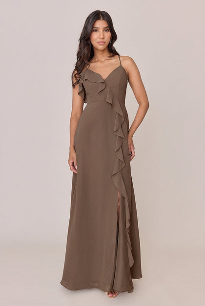Paloma Chiffon Dress | Made To Order | Truffle