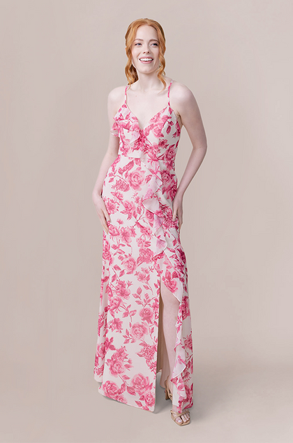 Model: Merrik; Size: 4; Color: Hot Pink Garden