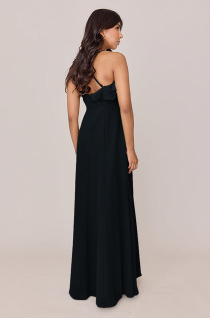 Paloma Chiffon Dress | Made To Order | Black