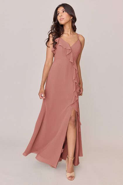 Paloma Chiffon Dress | Made To Order | Desert Rose