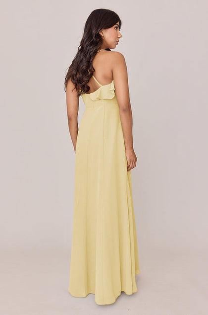 Paloma Chiffon Dress | Made To Order | Yellow