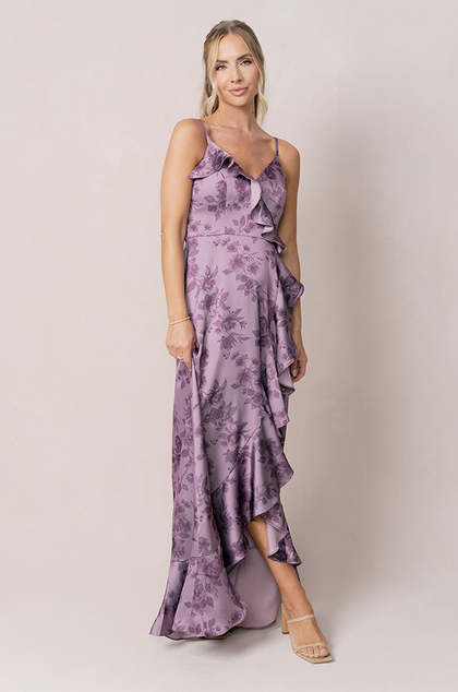 Model: Britt; Size: 4; Color: Lilac Bouquet