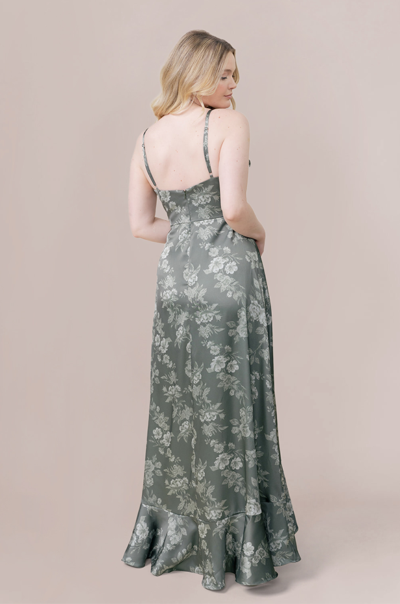 Paloma Satin Floral Print Dress Paloma Satin Floral Print Dress