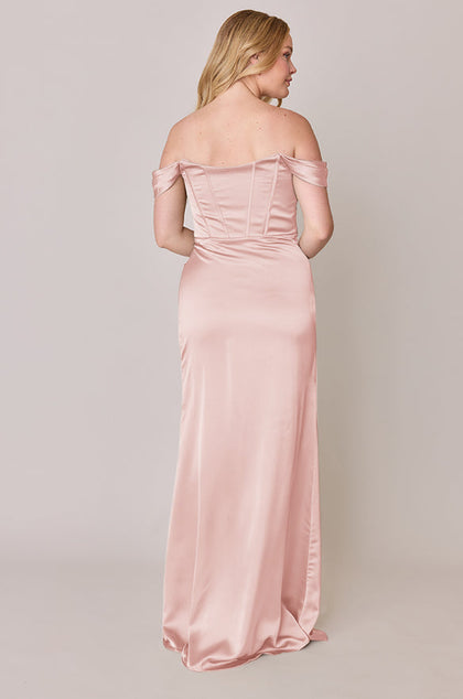 Paris Satin Dress | Made To Order | Blush