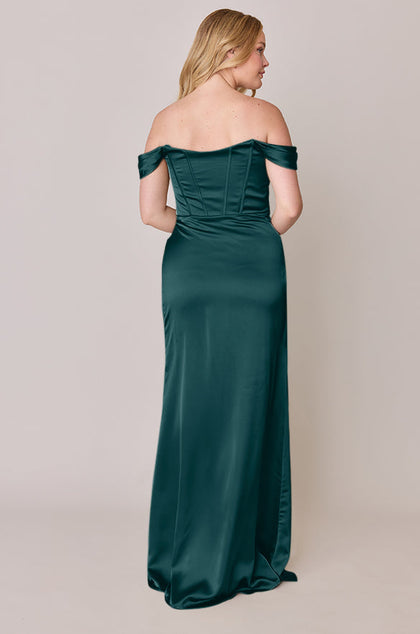 Paris Satin Dress | Made To Order | Classic Emerald