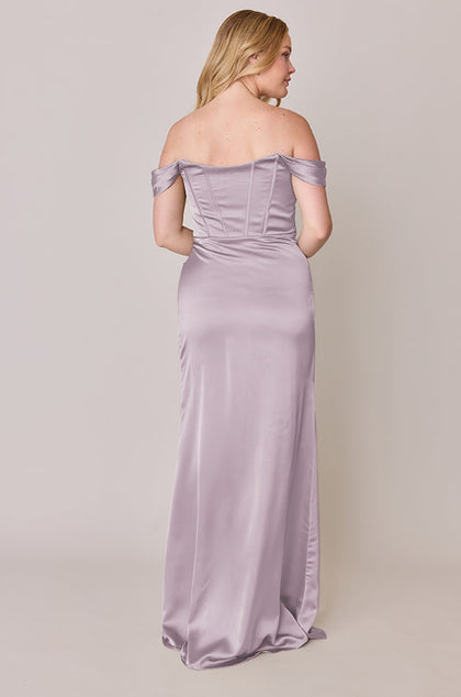 Paris Satin Dress | Made To Order | Lilac
