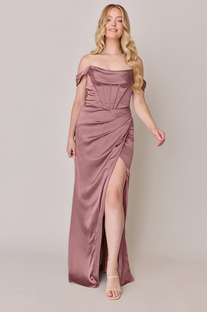 Paris Satin Dress | Made To Order | Rose Quartz