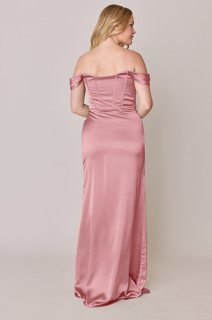 Paris Satin Dress | Made To Order | Rosette