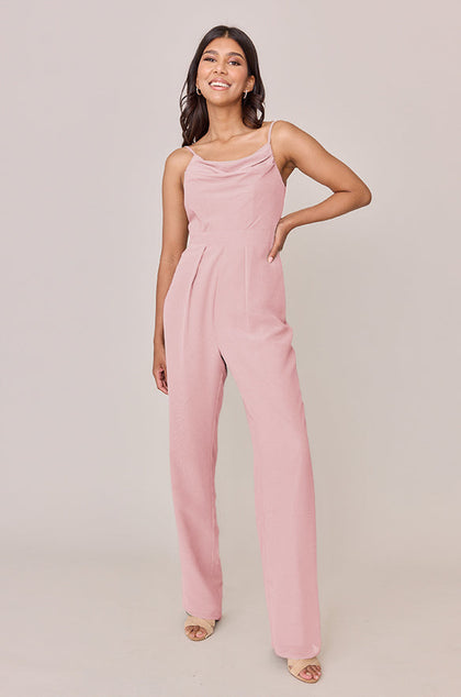 Parker Chiffon Jumpsuit | Made To Order - Blushing Bride