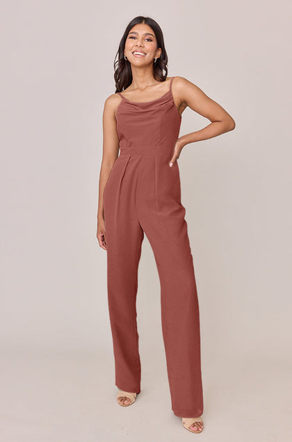 Parker Chiffon Jumpsuit | Made To Order - Cinnamon Rose