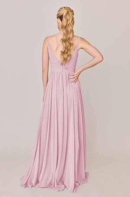 Penelope Chiffon Dress | Made To Order | Blush Pink