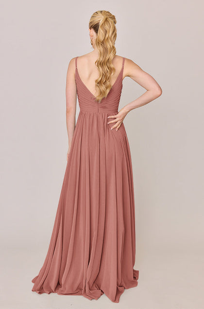 Penelope Chiffon Dress | Made To Order | Desert Rose