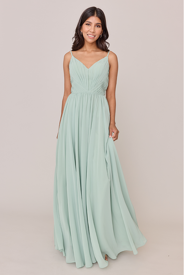 Penelope Chiffon Dress | Made To Order Sage Penelope Chiffon Dress | Made To Order Sage