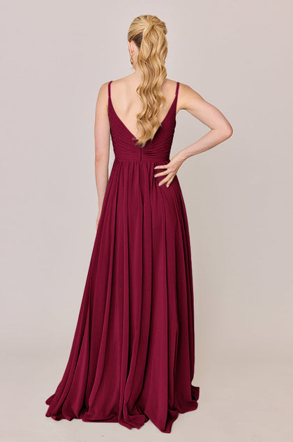 Penelope Chiffon Dress | Made To Order | Marsala
