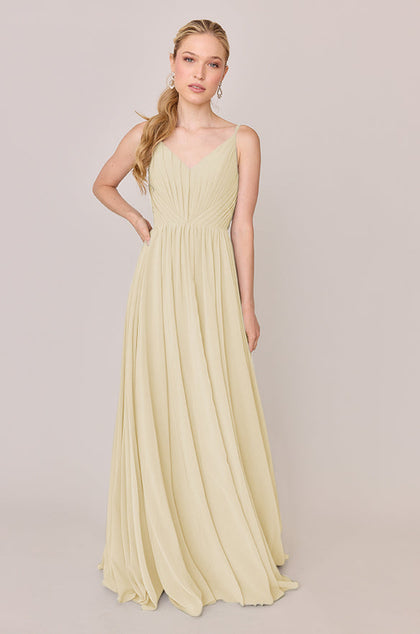 Penelope Chiffon Dress | Made To Order | Yellow