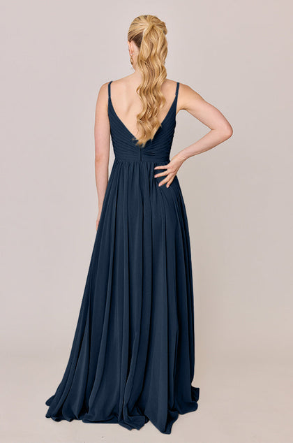 Penelope Chiffon Dress | Made To Order | Romantic Blue