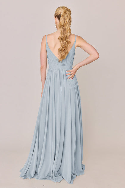 Penelope Chiffon Dress | Made To Order | Sky Blue