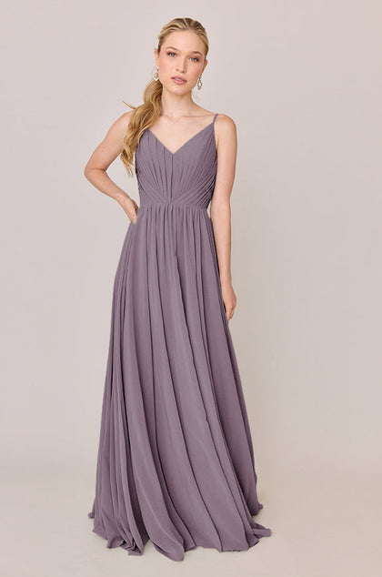 Penelope Chiffon Dress | Made To Order | Wisteria