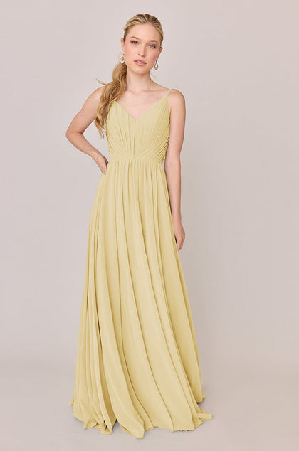 Penelope Chiffon Dress | Made To Order | Yellow