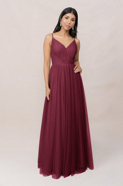 Penelope Tulle Dress | Made To Order | Cabernet