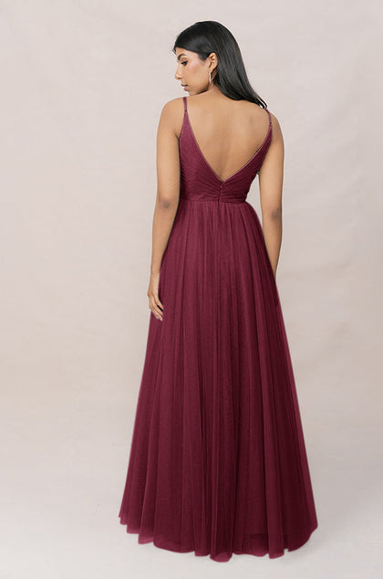 Penelope Tulle Dress | Made To Order | Cabernet