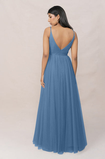 Penelope Tulle Dress | Made To Order | Dusty Blue