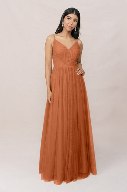 Penelope Tulle Dress | Made To Order | Rust